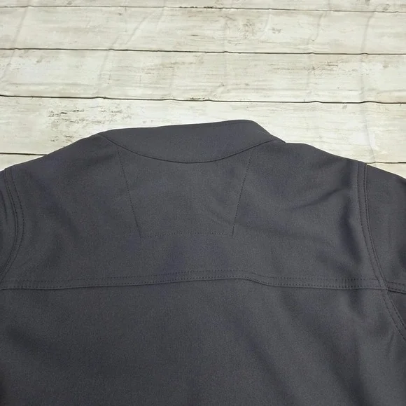 Carhartt Jacket Mens L Gray Modern Fit Full Zip Fleece Scrub Jacket - Picture 9 of 11